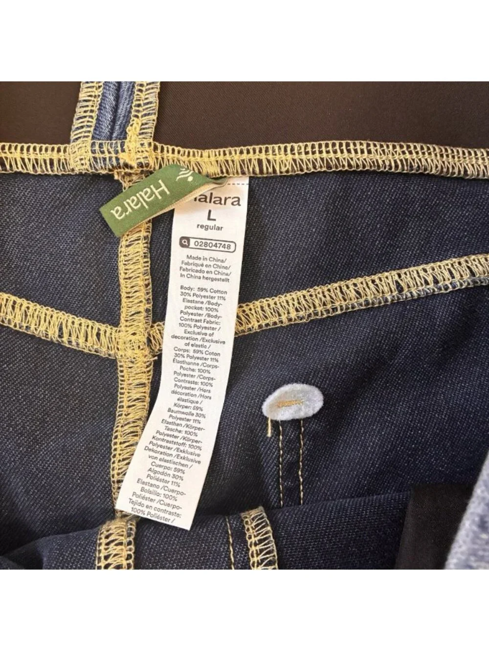 Halara Women's Jegging Jeans Blue, Size L, Stretch Pockets New Without Tags